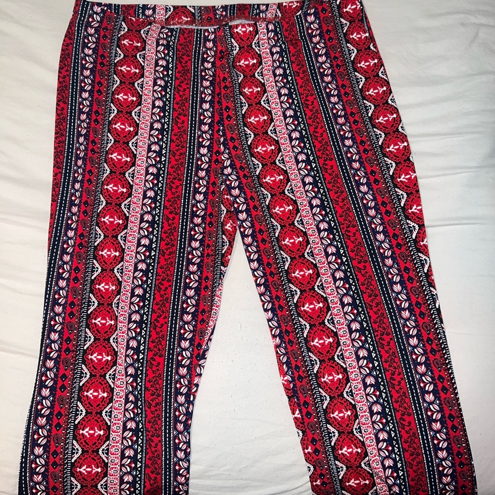 H&m tribal flare pants.